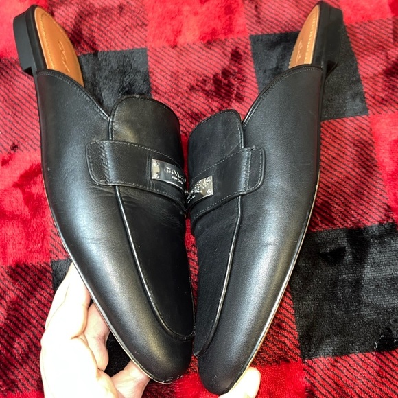 Coach Leather Shea Slide, Black and Tan, Women’s Size: 8B - Picture 12 of 16